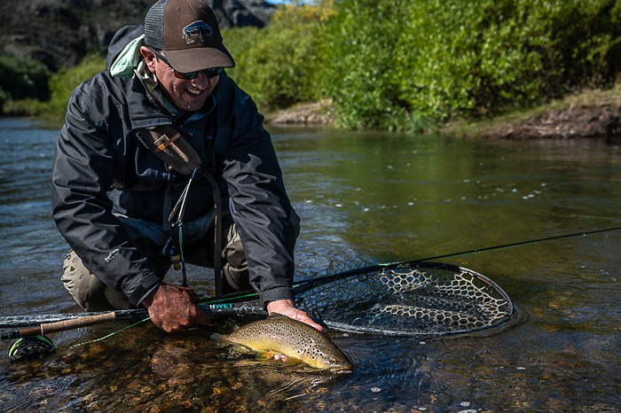 Fly fishing Las Pampas, Chubut, Argentina