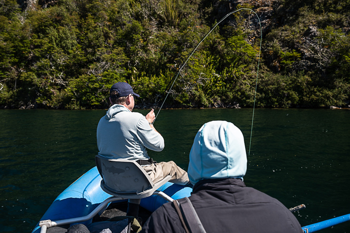 Fly fishing Las Pampas, Chubut, Argentina