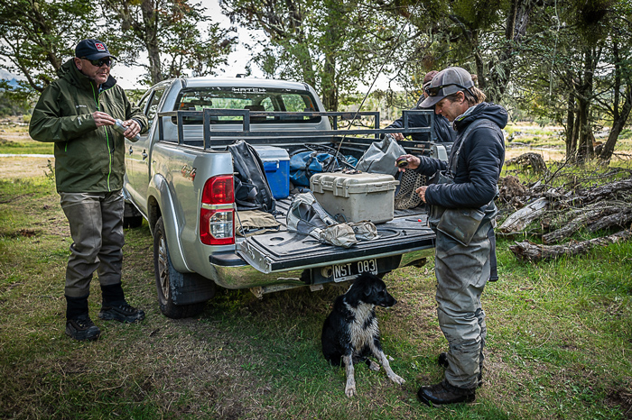 Fly fishing Las Pampas, Chubut, Argentina