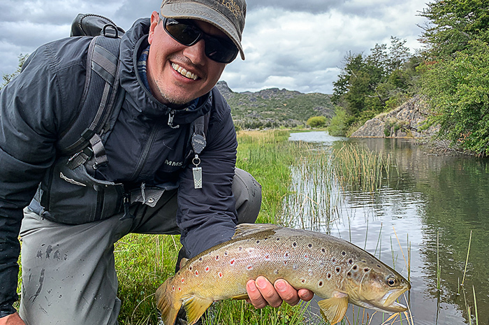 Fly fishing Las Pampas, Chubut, Argentina