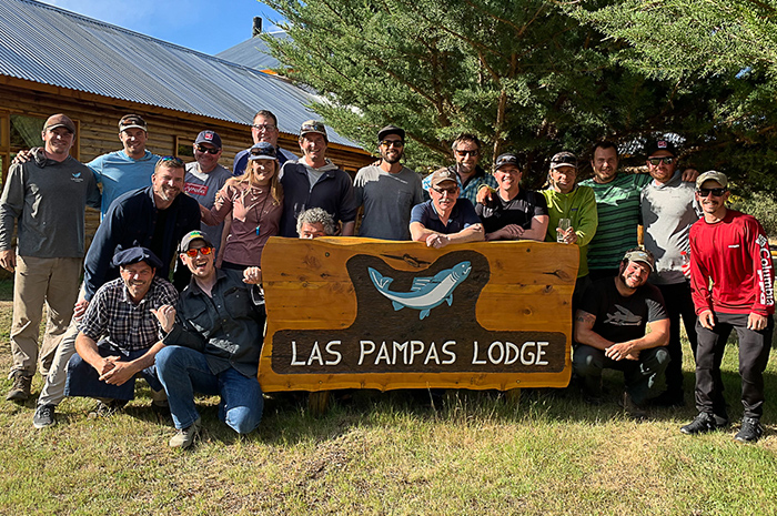 Fly fishing Las Pampas, Chubut, Argentina