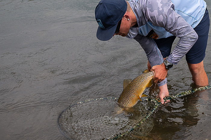 Fly fishing the Bow River, Calgary, Alberta.