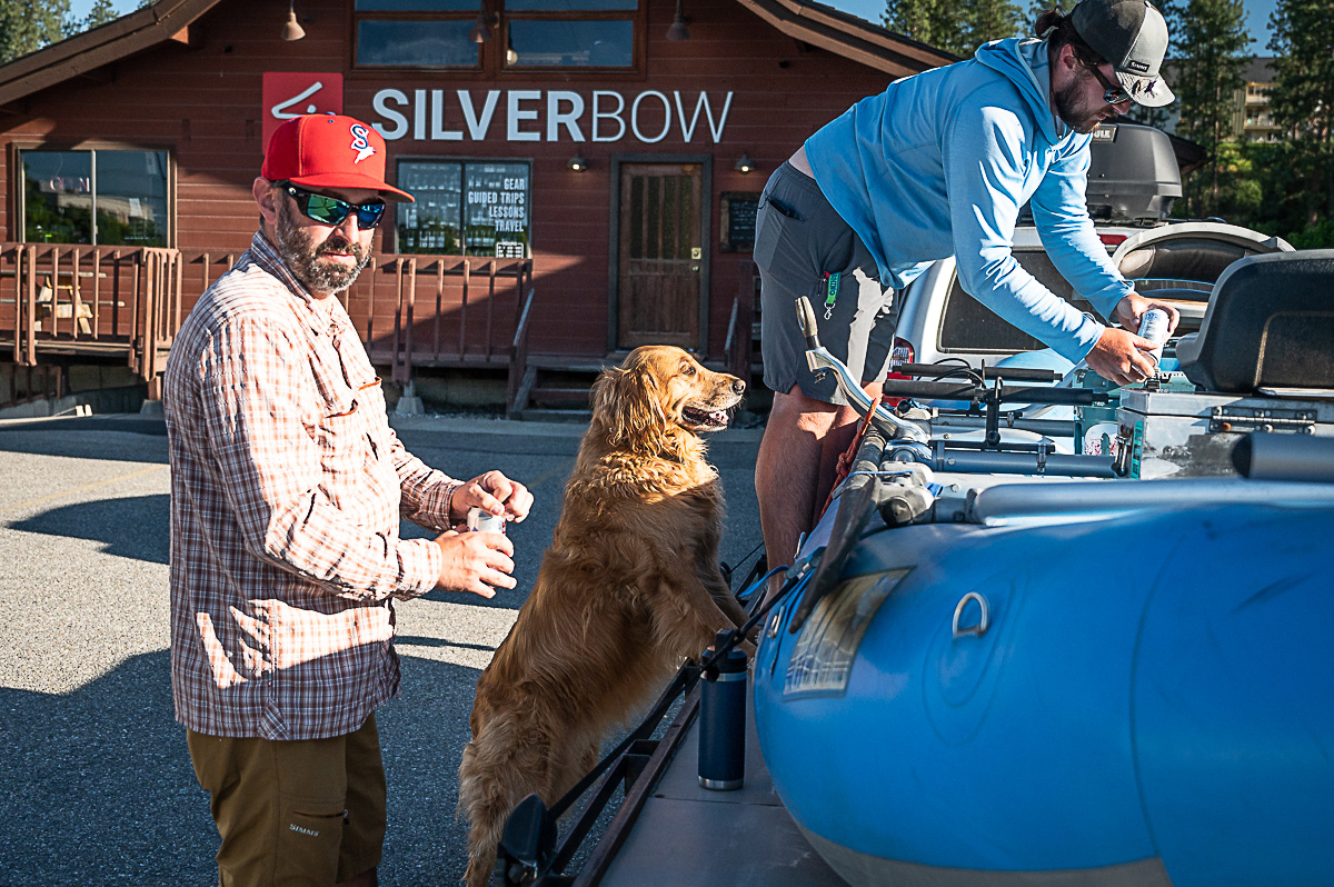 Post work beer at the Silver Bow Fly Shop in Spokane, Washington.