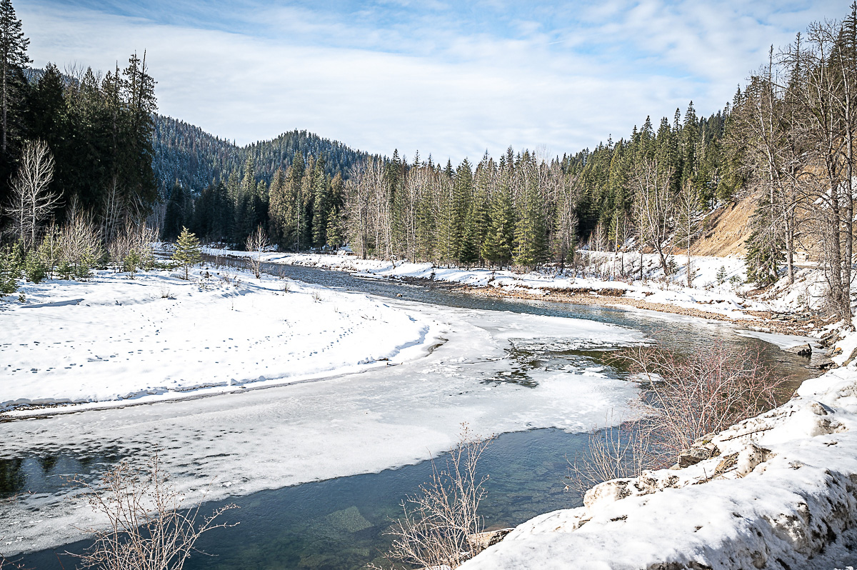 Winter Fishing North Fork Coeur d'Alene River