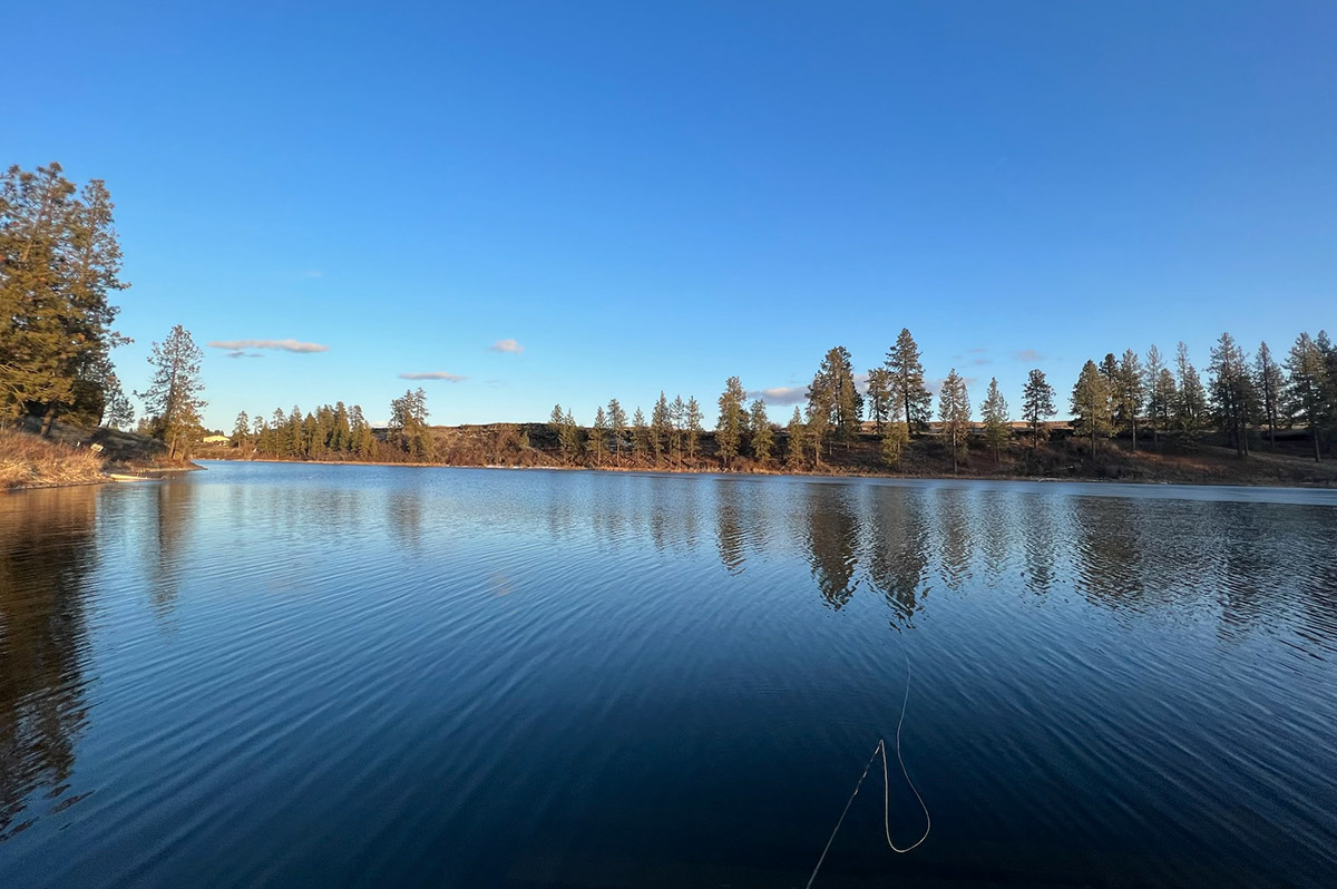 Amber Lake after ice-out. Photo by Kenyon