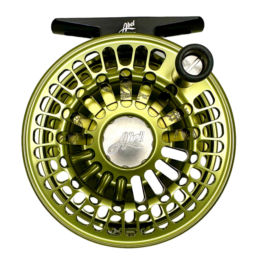 Abel — TR 4/5 Fly Reel Dark Olive with Ebony Wood Handle