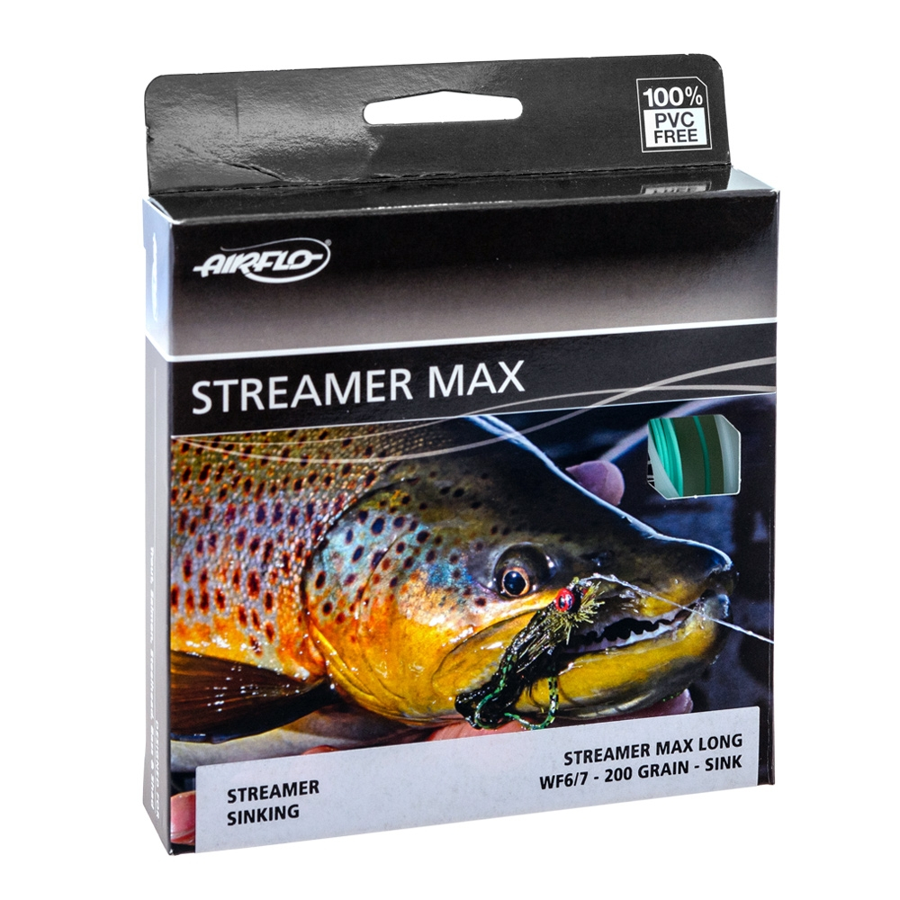 Wf6/7 200g Sink Black MINT Airflo Galloup Streamer Max Long Head Sinking Flyline for sale online 