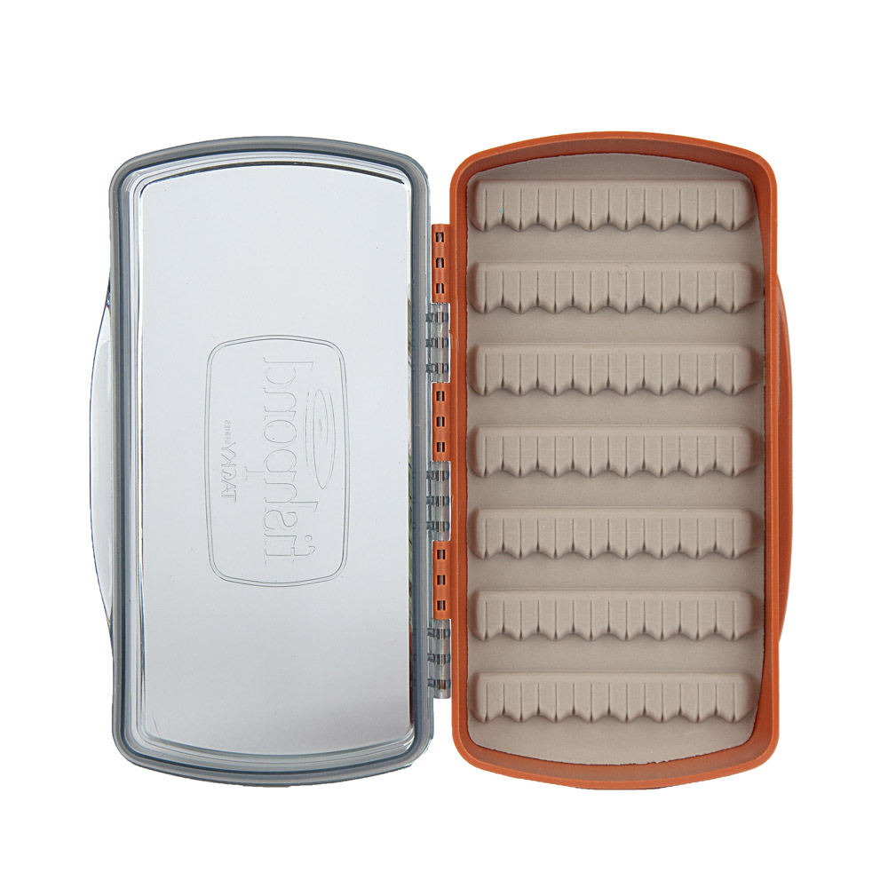 Fishpond  —  Tacky Pescador Fly Box - Medium - Clear / Burnt Orange