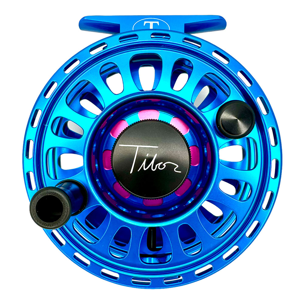 Signature Series 7/8 Fly Reel Aqua with Pink Hub