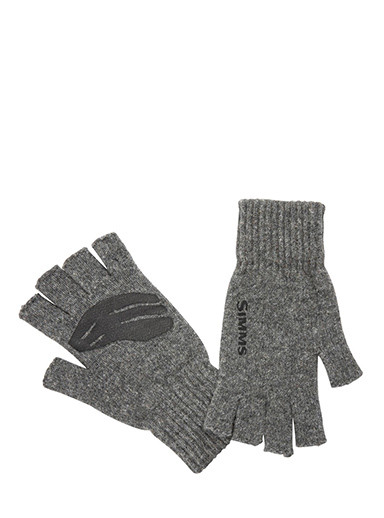 Simms Wool Half Finger Gloves