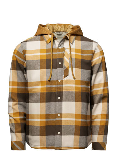 Simms Coldweather Hooded Shacket - Fitzgerald Plaid Hickory