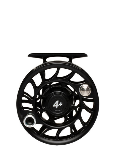 Hatch — Iconic 4 Plus Black / Silver Large Arbor Fly Reel