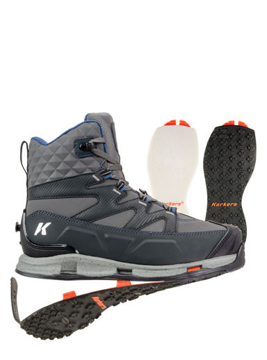 Korkers Fantam Lite Wading Boots - Felt & Kling-On