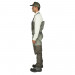 Dark Gunmetal Reversible suspender buckles offer an easy conversion to a waist-high wader