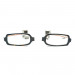 2-piece magnetic clip on reading glasses