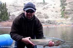 Britten Jay from the Silver Bow getting dialed in on the Grande Ronde Steelhead fishing with this great fish.