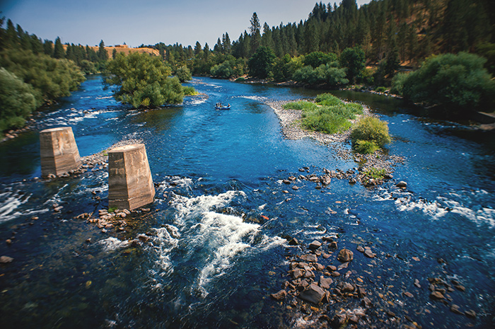 Spokane River Guide Fly Fishing Float Trip.