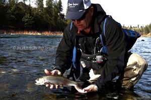 Don M. enjoying some pre-runoff fishing on the Spokane River.