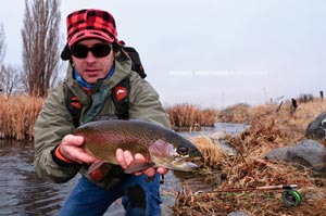 Uncle Ben at Rocky Ford for his 40th birthday with another great rainbow trout.