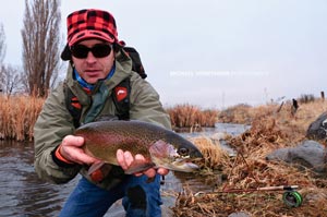 Uncle Ben at Rocky Ford for his 40th birthday with another great rainbow trout.